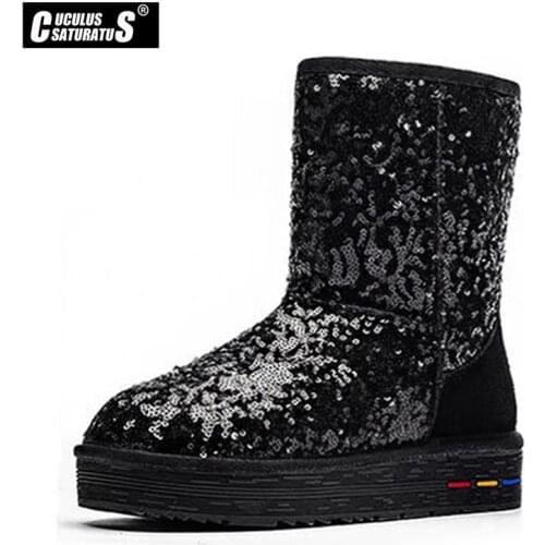 Cuculus wholesale Australia Classic Women Snow Boots Women Cow Suede Winter Classic boots 5827