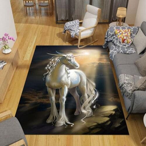 3D Unicorn Modern Fashion Home Carpets For Living Room Bedroom Large Area Rugs Coffee Alfombra Mats/Carpet Soft Table Antiskid