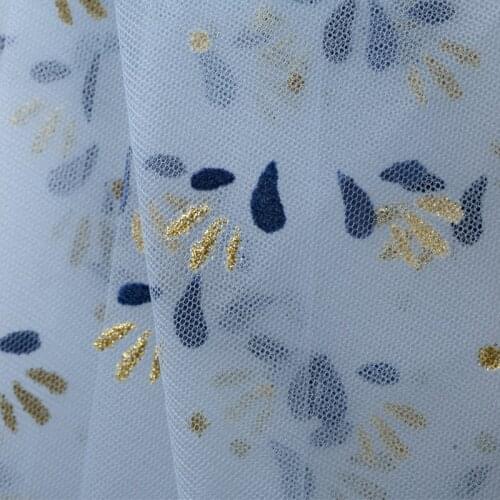 High quality mesh fabric Bronzing lace tissu Skirt clothes baby clothes cheongsam DIY fabrics