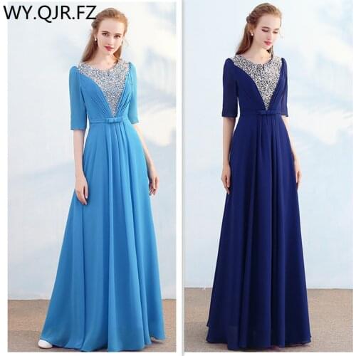 WY.QJR.FZ Womens Evening Chiffon Dresses