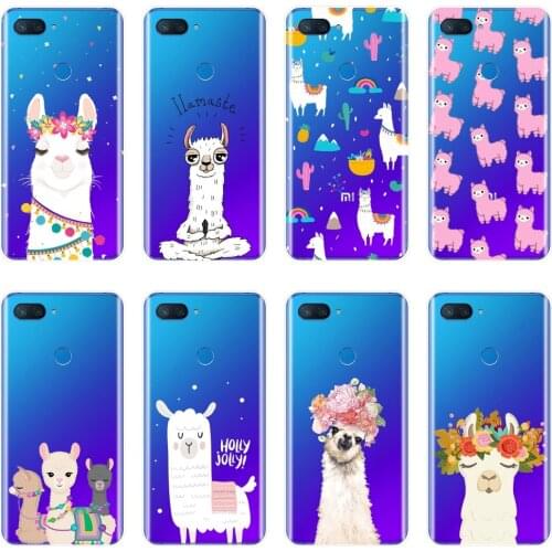 TPU Back Cover For Xiaomi Mi A1 A2 Lite 8 SE Kawaii Cute Alpaca Silicone Soft Phone Case For Xiaomi Mi 5 5C 5S 5X 6 6X Plus Case