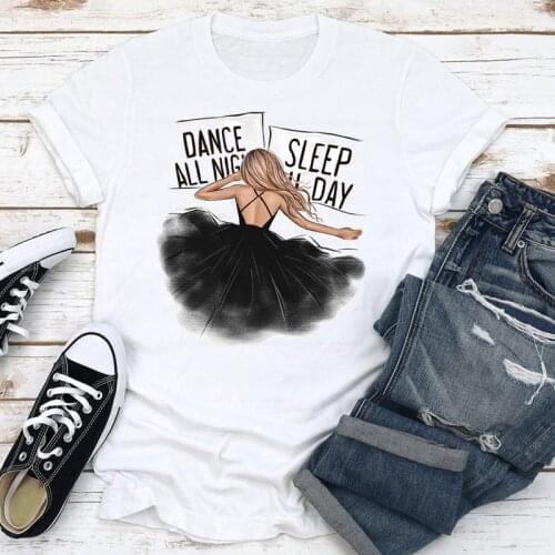 Women Clothes Cartoon Ladies Trend Life Fashion Short Sleeve Clothing Summer Print Tshirt Female Tee Top Graphic T-shirt