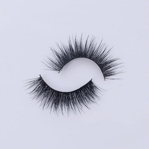 100% handmade real mink fur eyelash 3D strip mink lashes makeup beauty