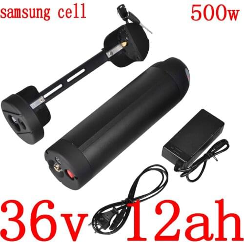 36V 12AH ebike battery 36V 250W 350W 500W electric bicycle battery 36V 12AH 15AH 18AH lithium battery use samsung cell free duty