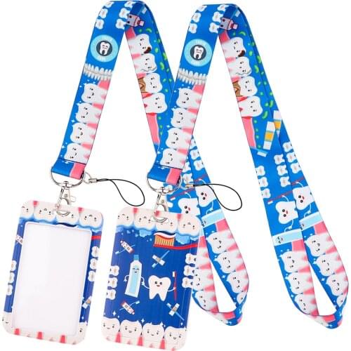 LT1032 Doctors Dentist Lanyard For Keychain ID Card Cover Pass student Mobile Phone USB Badge Holder Key Ring Accessories