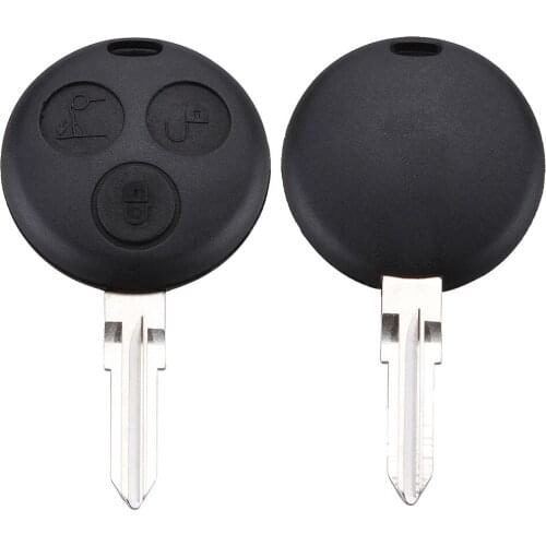 3 Button Remote Car Key FOB Case Shell with Blank Blade Keyless Entry Transmitter Automobile Key Shell for Car Keys