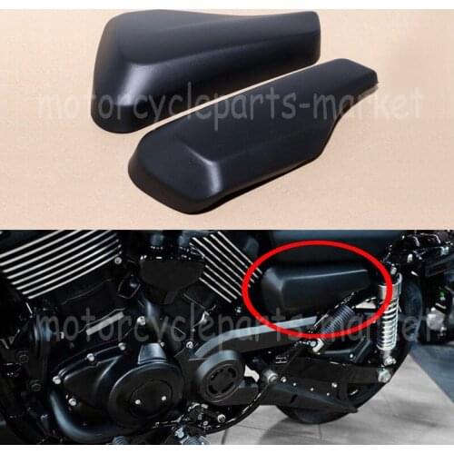 Pair Black ABS Plastic Motorcycle Left Right Battery Side Fairing Guard Cover For Harley Street XG750 XG500 2015-2018 2016 2017