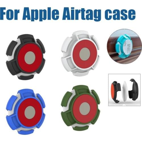 For Apple Airtag Locator Tracker Anti-lost TPU Protective Sleeve Cover Supports Magnetic Stickers For Apple Airtag Case