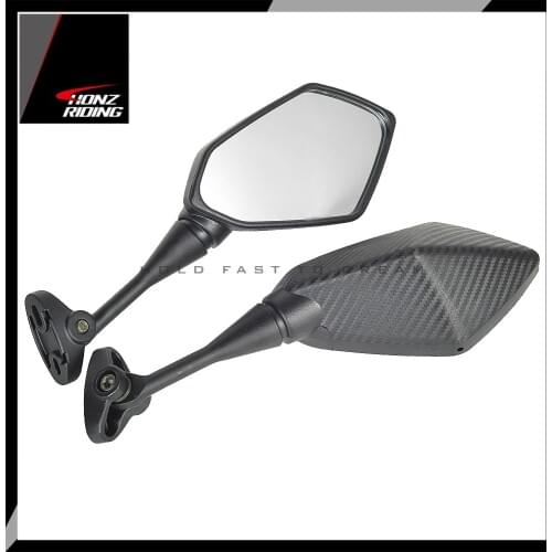 For Kawasaki Versys Z800 Ninja ZX-10R 250SL 650R ZX-14 H2R Mirror Motorbike Scooter Rear View Mirror Carbon-Look
