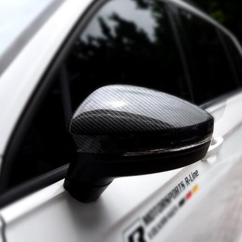 For Volkswagen Tiguan L TiguanL MK2 2016 2017 2018 decoration Car rear view Rearview Side glass Mirror Cover trim frame styling