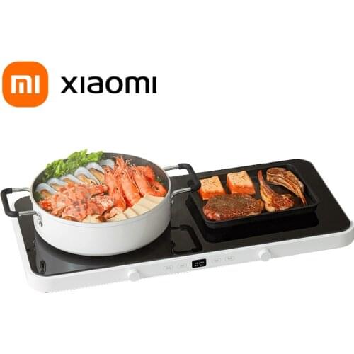 Xiaomi MIJIA Double Induction Cooker With APP 2200W High Power External Temperature Probe 100 Level Firepower Adjustment
