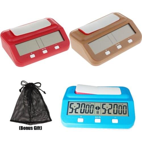 Electronic Compact Digital Chess Clock Timer Tournament Wind-up Professional