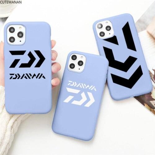 Il Fresco Caldo Daiwas Phone Case for iPhone 12 mini 11 Pro Max X XR XS 8 7 6s Plus Candy purple Silicone cover