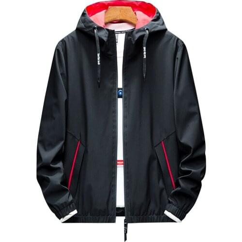 Autumn Men Jacket 2021 New Arrival Mens Clothing Youth Korean Style Slim Jacket Plus Size Hooded Trend Jackets 5XL