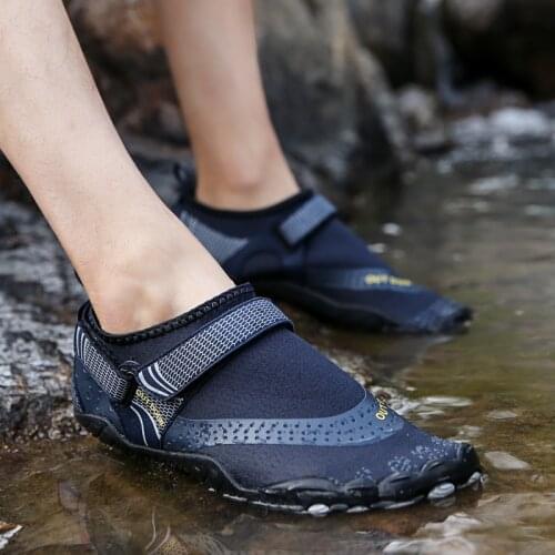 Five Toe Finger Water Shoes Sneakers Men barefoot women Seaside Beach Aque Shoes slip-on Outdoor Athletic zapatillas de deporte
