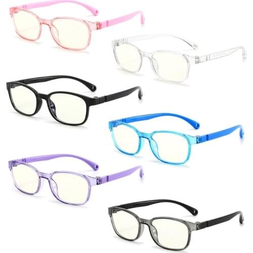 Fashionable Glasses Kids Blue Light Anti Glare Filter Children Eyeglasses Girl Boy Optical Frame Blocking Clear Lenses