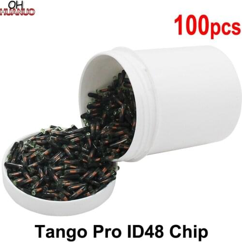 Wholesale 100PCS, ID48 glass chip Auto Transponder Car Blank Key -Tango Pro Copy ID48 Chip for VW Skoda Seat for Audi