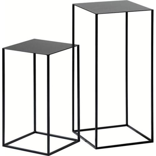 Northern Europe simple black iron art rack display rack clothing shoe rack, wedding decoration d frame rectangle