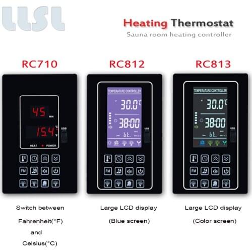Sauna room temperature control regulator, 110V 220V 30A Sauna thermostat for controlling temperature, light, etc