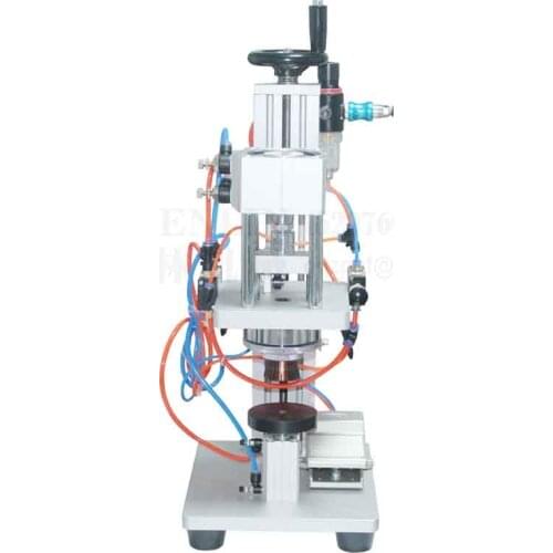 SHENLIN Pneumatic Perfume Crimping Machine Capper Metal Cap Press Machine Cap Sealing Machine Perfume Crimper Sealer