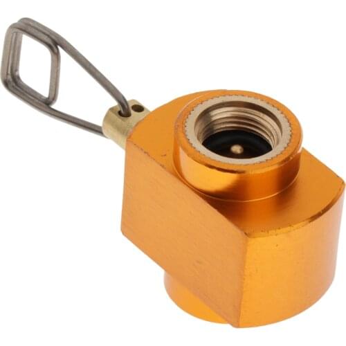 Camping Stove Propane Refill Aluminum Alloy Cooker Burner Butane Filling Valve Connector 6.3x2.95x1.88cm