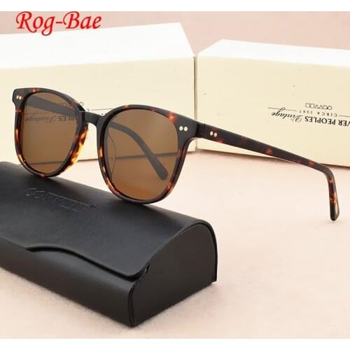Vintage Round Mens Polarized Sunglasses Women Classic Brand Retro Sunglasses Men UV400 Driving Glasses Womens Fashion OV5277