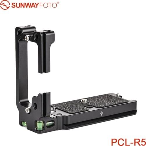 SUNWAYFOTO PCL-R5 L-bracket for Canon Camera Eos R5 R6 DSLR Compatible Quick Release Plate Arca RRS With liquid level