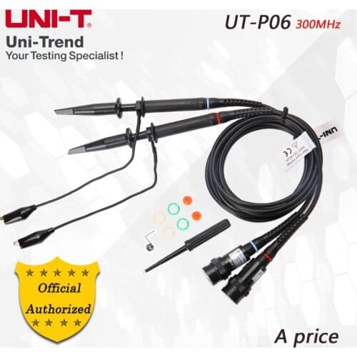 UNI-T UT-P06 300MHz Passive probe ; 300MHz oscilloscope probe; suitable for UTD4302C, UTD4304C, UTD4302CM, etc