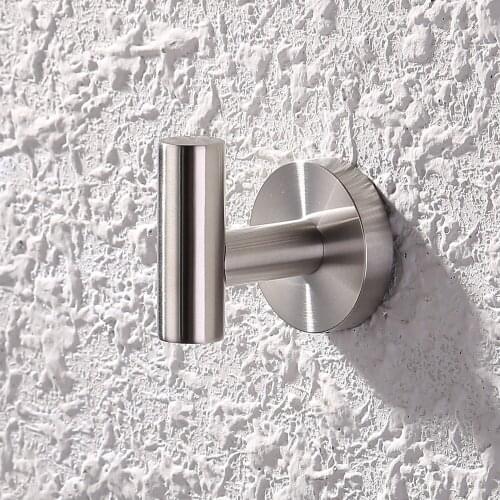MTTUZK 304 Stainless Steel Hanger & Coat & Robe Hook Bathroom Hooks Wall Mount door rear hook for cap,coat,Clothes, key