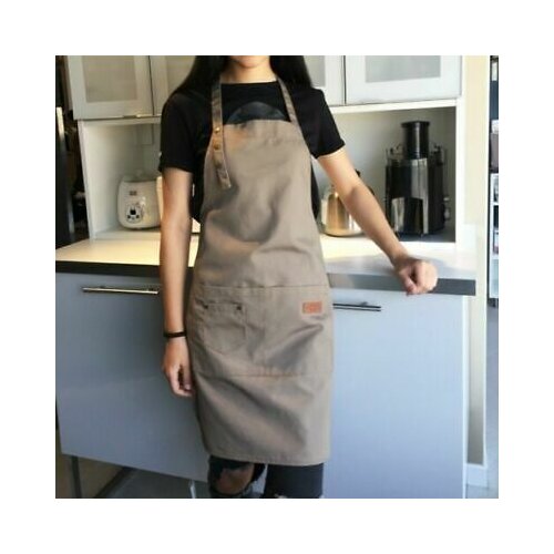 Waterproof Apron 2019 NEW Men Women Waterproof Chef Apron Cooking Kitchen Double Pocket Apron