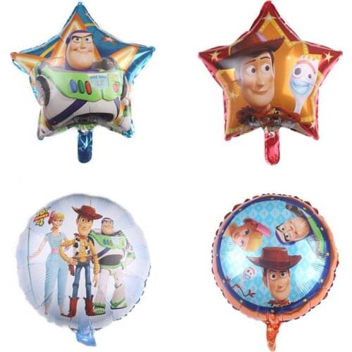 1pcs Toy Story Theme 18 inch Aluminum Foil Balloon Baby Shower Boys Birthday Party Decoration Wedding Colorful Balloon Supply