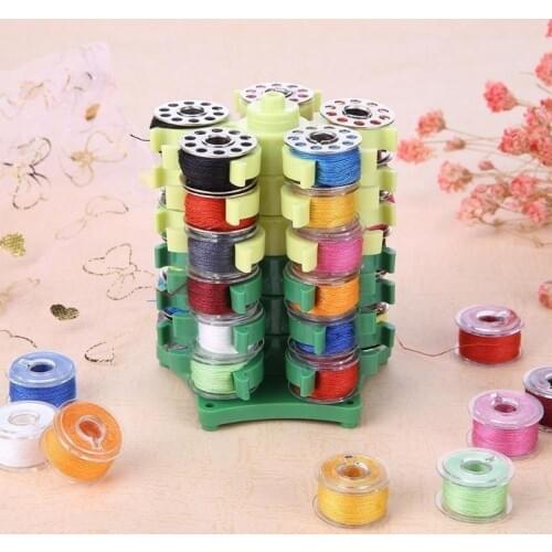 Embroidery Bobbins Tower Storage Plastic Bobbins Holder Stand Home Sewing Tools 30 Bobbins