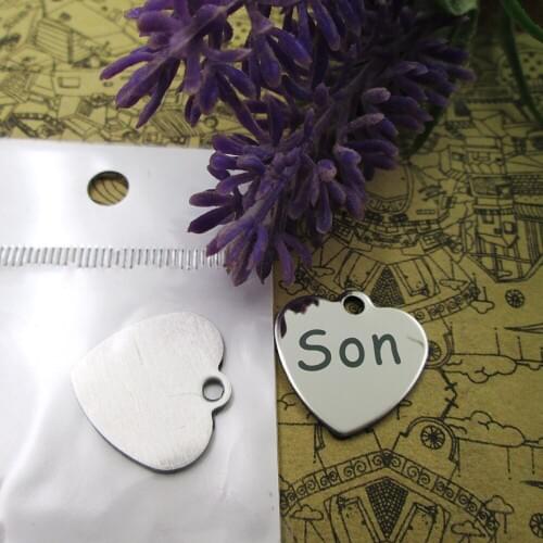 20pcs--"son"stainless steel charms more style for choosing DIY Charms pendants for necklace