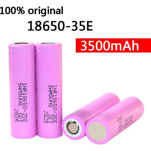 100% Original INR18650 3500mAh Rechargable Battery 20A discharge INR18650-35E 3.7v 18650 battery 3.7V rechargable Battery