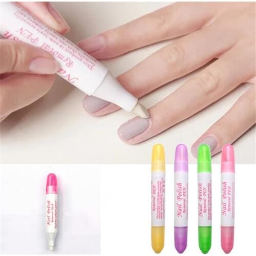 2pcs Nail Polish Remover Pen Corrector Replacement Tips Changeable Clean Mistakes Cleaner Pen Refillable Tools