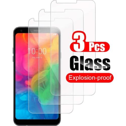 3Pcs Tempered Glass for LG Q7 Q7+ Q7α Screen Protector Protective Film for LG Q7 Glass Shield Screen Guard 9H Hardness Clear
