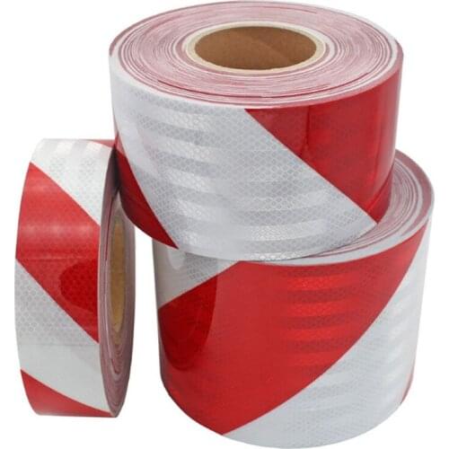 5CM Wide Twill Reflective Strips Road Construction Garage Anti-collision Traffic Warning Self-adhesive Tape Decorative Stickers