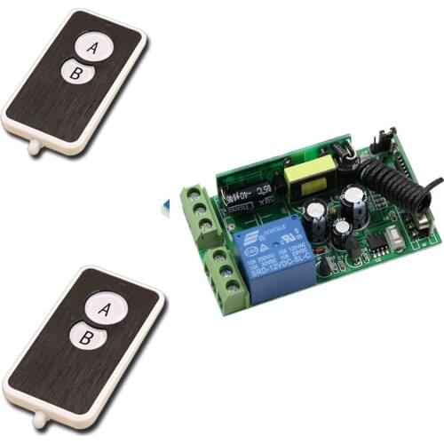 AC85V-250V 1CH 315MHZ / 433MHZ Wireless Remote Control Switch Transmitter Receiver System For Access/Door Control System