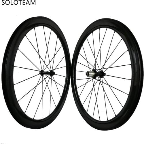 Soloteam Custom brand 45mm carbon wheels 700C road bike full carbon wheelset clincher bicycle wheels