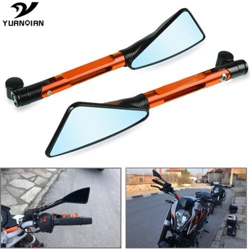 Universal Motorcycle Mirror Aluminum Rearview Mirrors For 125 200 390 690 790 990 1290690 2010-2019 2016 2017 2018