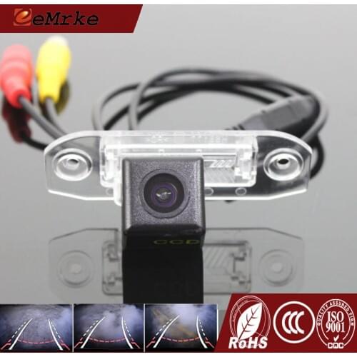 EEMRKE For Volvo S40 XC90 V50 C70 XC70 XC60 S80 V60 V70 S60 Dynamic Trajectory Parking Line Car Rearview Reverse Tracks Camera