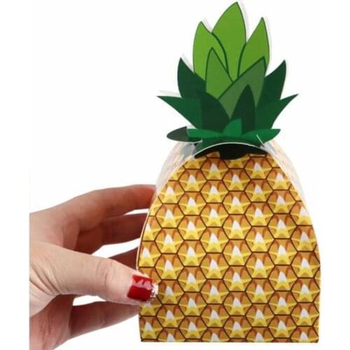 Pineapple Candy Box Hawaii Party Decor Summer Beach Pineapple Box Hawaiian Party Gift Box Supplies Aloha Party Safari Decor