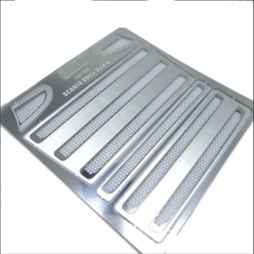 Metal mesh grill for tamiya 1/14th scale rc scania r620 56323 r470 56327 man tgx tractor trailer truck