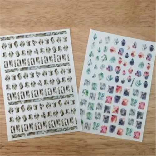 Japanese Style Fashion 3d DIY Hot Selling Imitation Marble Super Thin Light Traceless Nail Stickers Dry Nail Decals Nail Art