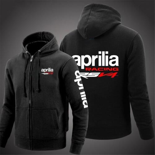 Aprilia Racing RSV4 2021 Mens Printing Hooded Sleeve Leisure Autumn Leisure Harajuku Zipper Comfortable Coat Sweatshirt Jacket
