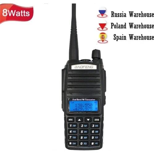 BAOFENG UV-82 Walkie Talkie 8W Ham Radio VHF UHF 136-174&400-520MHz Handheld FM Transceiver Baofeng UV-82 Radio Communicator