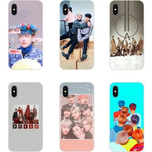 Transparent TPU Case Cover ATEEZ HongJoong SeongHWA For Huawei G7 G8 P8 P9 P10 P20 P30 Lite Mini Pro P Smart Plus 2017 2018 2019