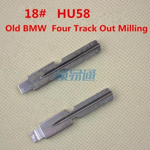 Scale Shearing Teeth Key Blade NO.18 For Old Version BMW Four Track Out Milling,Engraving Line Key Blank HU58[10pcs]