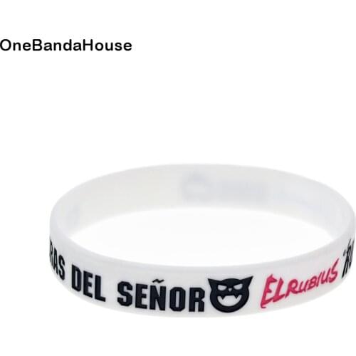 1PC Rubius Omg Silicone Wristband White Adult Size