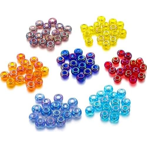 1800pcs 2mm Sweets Color Czech Glass Loose Spacer Seed Beads for Making Necklace Bracelet Handmade Accessories